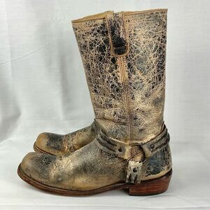 Bedstu Cobbler Series Distressed Boots Size 8.5 Cowboy Leather